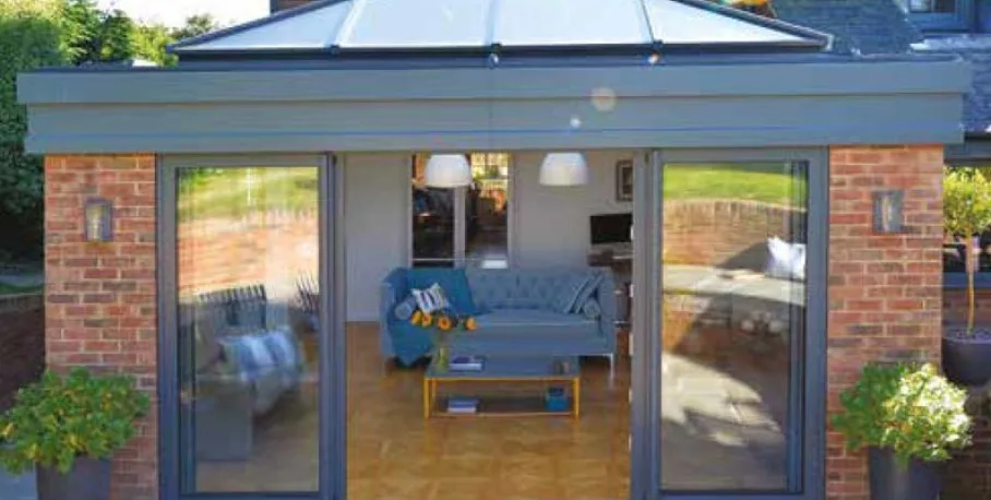 Cortizo aluminium sliding door, interior view
