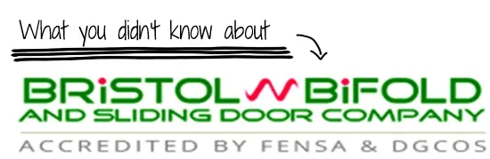 Bristol Bifold and Sliding Door Company logo, accredited by FENSA and DGCOS