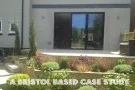 The Whatley home's new bifold doors seen from the landscaped garden