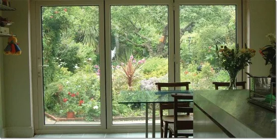 White Kitchen with Bifold Doors