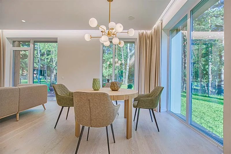 white aluminium sliding doors