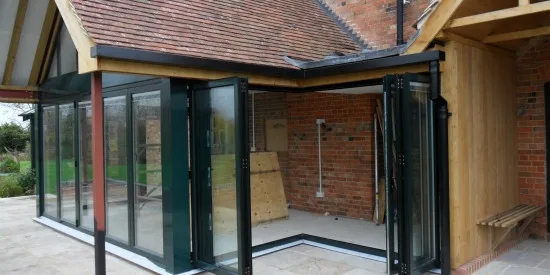 Bifold Doors Corner Post Red Brick House